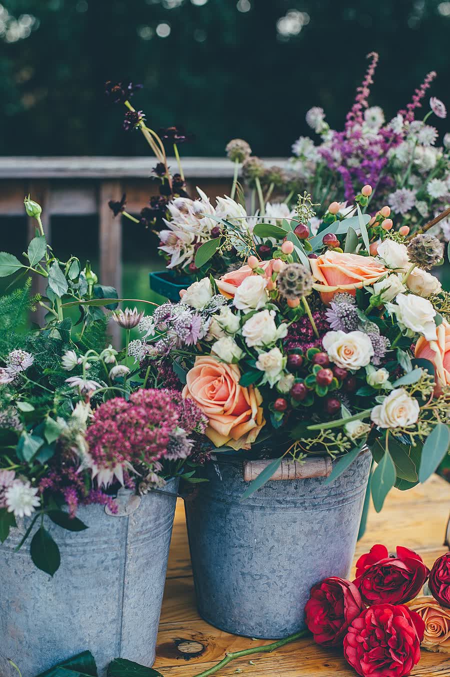 Demo photo: A bucket of flowers